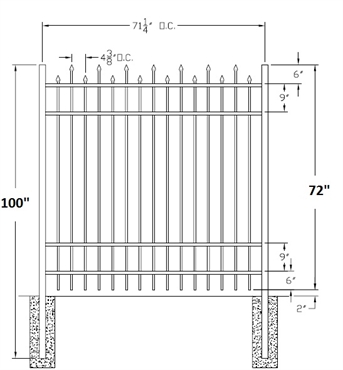 Picture of 72" S2 Berkshire Drawing