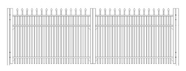 Picture of S8 Falcon Double Gates Drawing