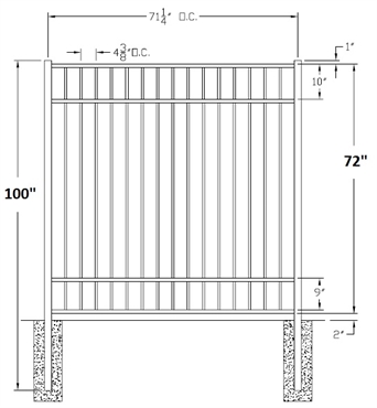 Picture of 72" S9 Storrs Drawing